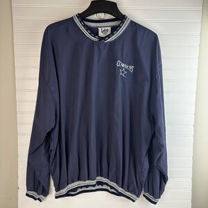 VTG LEE Sport Dallas Cowboys NFL Sweater Mens 2XL Blue Embroidered Pullover USA